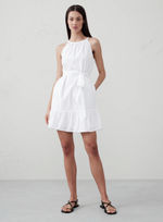 Poplin Tiered Mini Dress