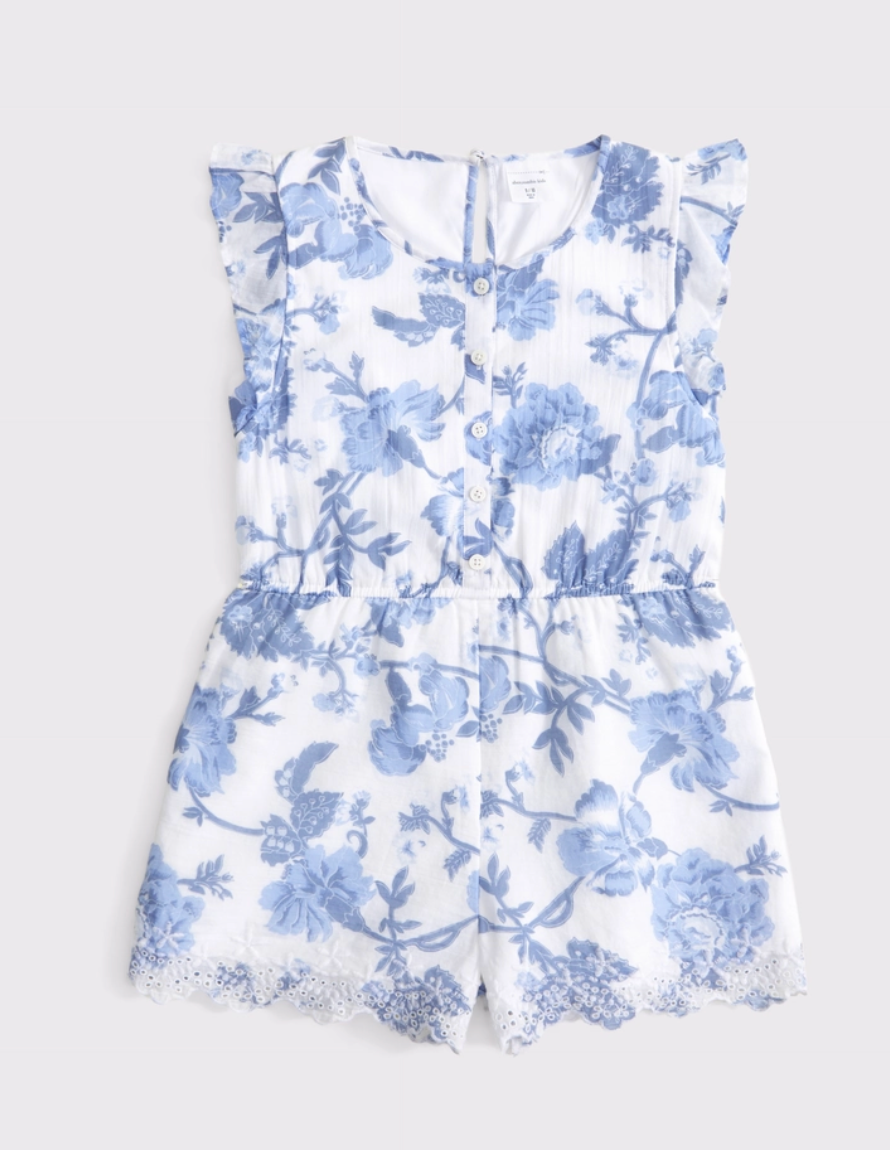 Girls Ruffle Romper