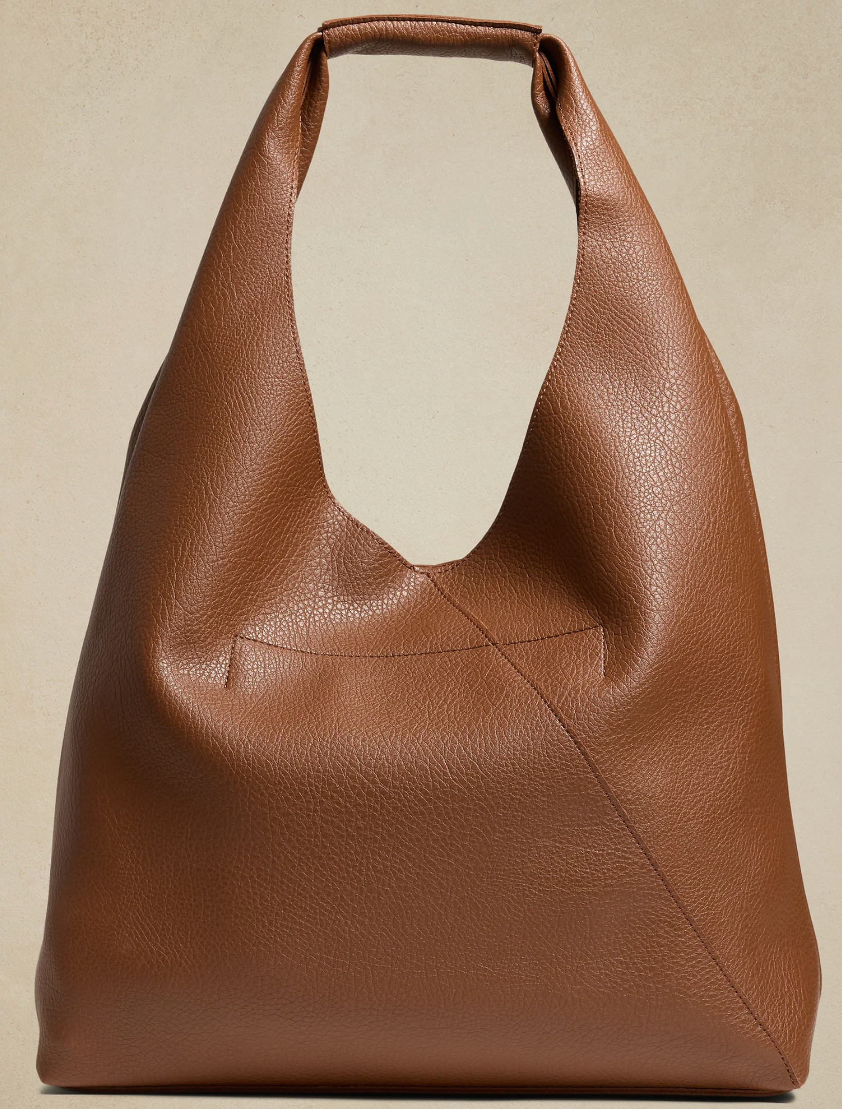 Vegan Leather Slouchy Tote