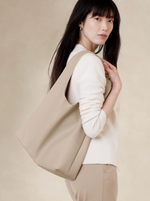 Vegan Leather Slouchy Tote