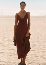 Mabel Linen Blend Maxi Dress