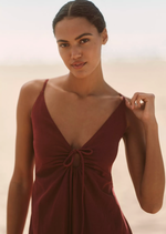 Mabel Linen Blend Maxi Dress