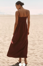 Mabel Linen Blend Maxi Dress