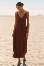 Mabel Linen Blend Maxi Dress