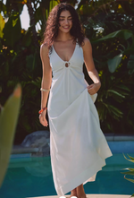 Mabel Linen Blend Maxi Dress