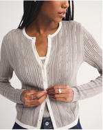 Pointelle Crew Tank & Cardigan