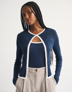 Pointelle Crew Tank & Cardigan