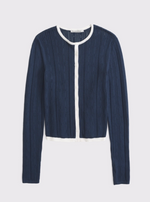 Pointelle Crew Tank & Cardigan