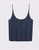Pointelle Crew Tank & Cardigan