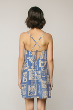 Coversational Minimal Halter Mini Dress