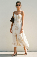 A Moment In Time Sweetheart Corset Midi Dress