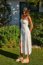A Moment In Time Sweetheart Corset Midi Dress