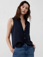 Silky Collared Top
