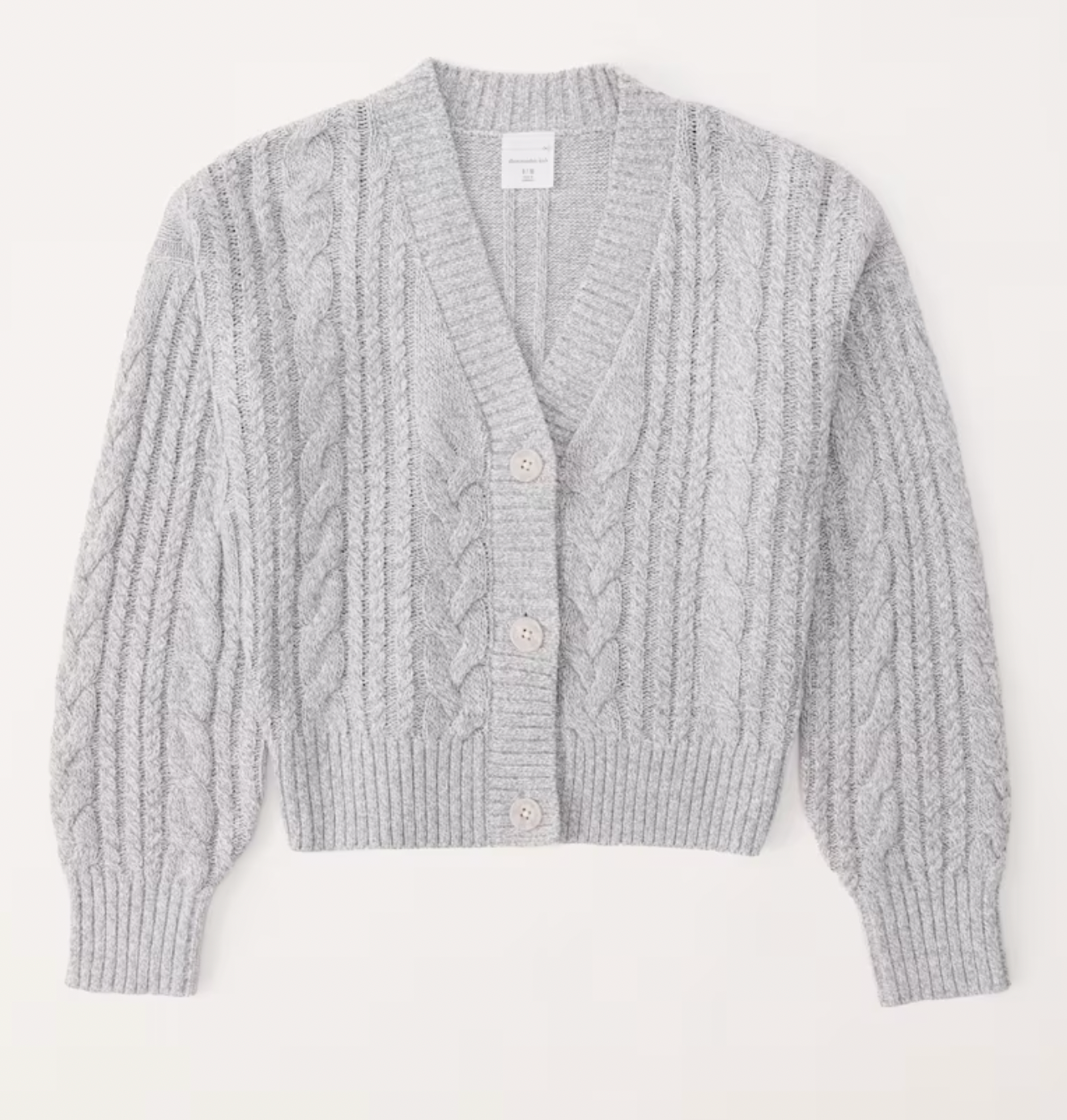 Girls Cropped Cable Stitch Cardigan