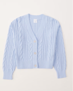 Girls Cropped Cable Stitch Cardigan