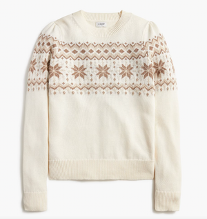 Fair Isle crewneck sweater