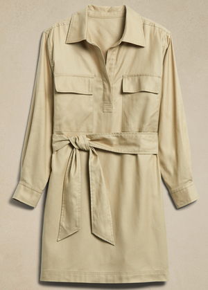 Belted Utility Shirtdress