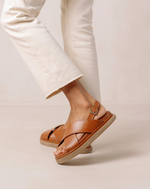 Marshmallow Tan Cris Cross Sandals