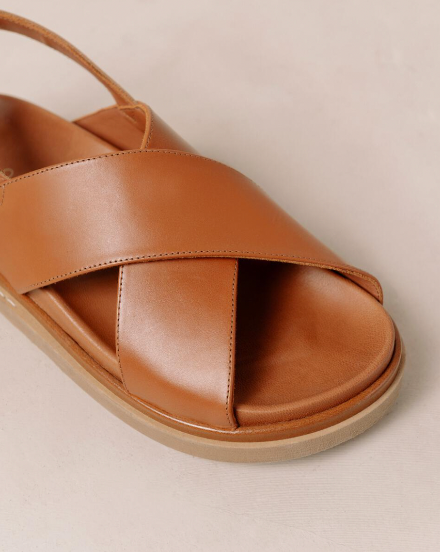 Marshmallow Tan Cris Cross Sandals