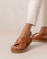 Marshmallow Tan Cris Cross Sandals