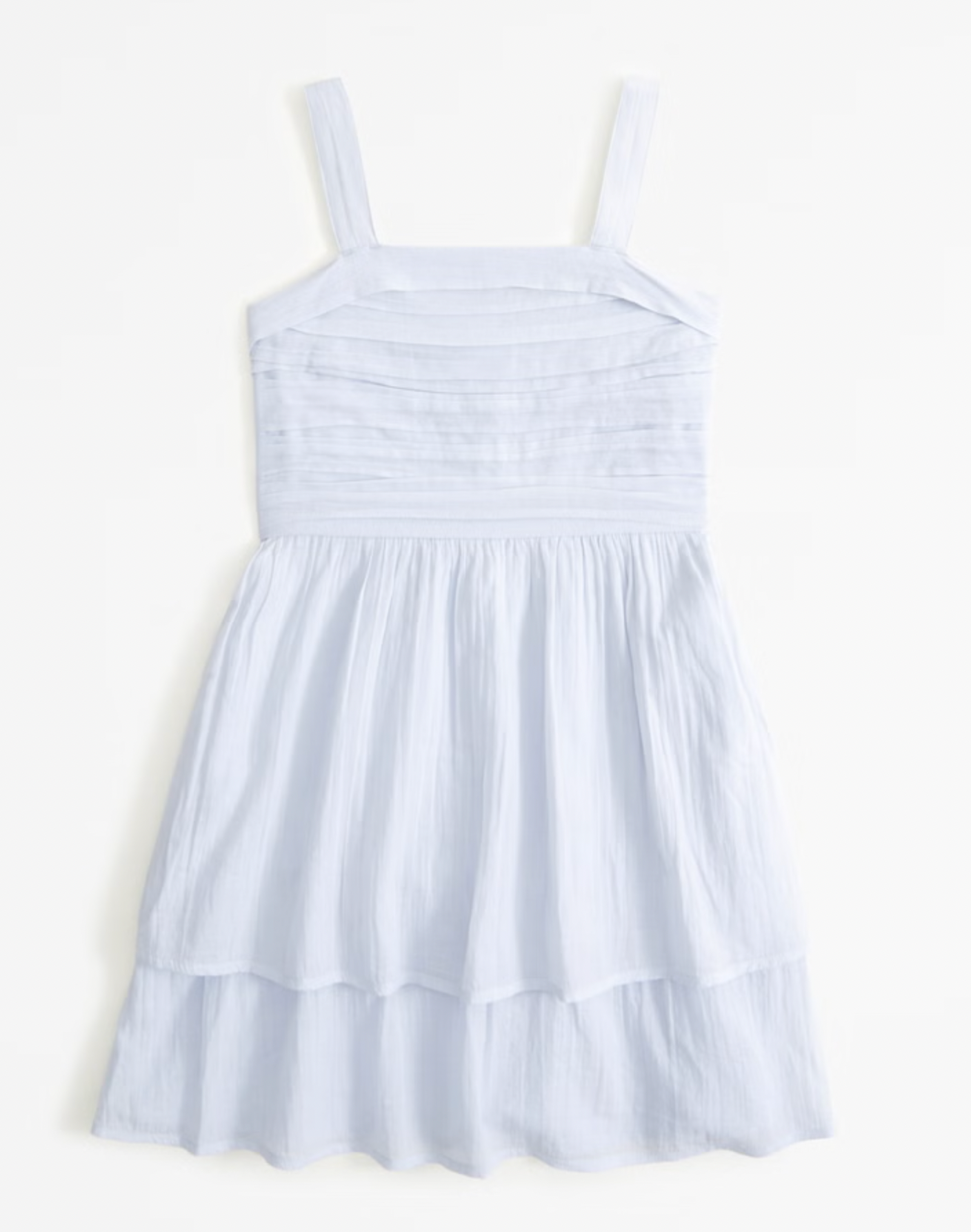 Girls Ruched Tiered Dress