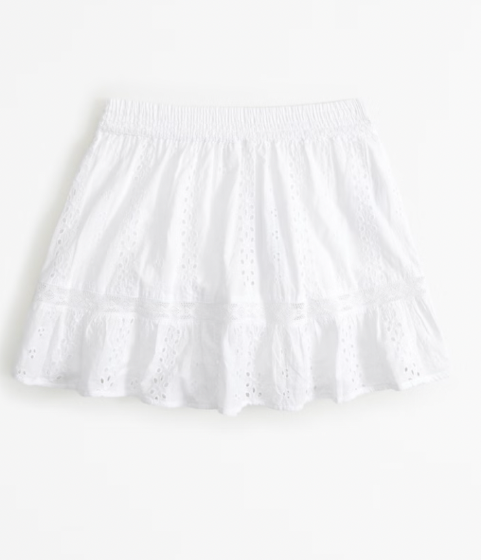 Girls Smocked Eyelet Set