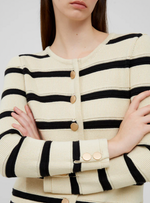 Classic Striped Knitted Cardigan