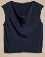 Cap Sleeve Cowlneck Top