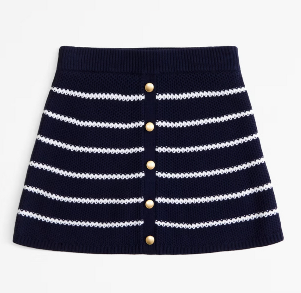 Girls Button-Through Sweater Skirt