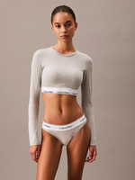 Long Sleeve Cotton T-Shirt Bralette