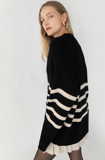 Oversized Striped Slouchy Cardigan