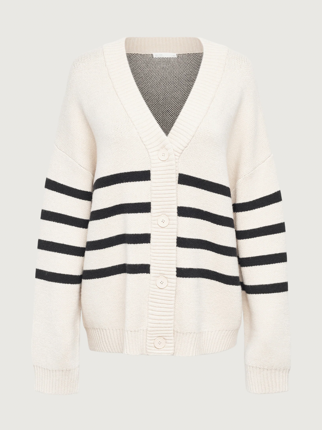 Oversized Striped Slouchy Cardigan