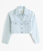 Cropped Denim Trucker Jacket