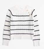 Girls Cable Button Sweater