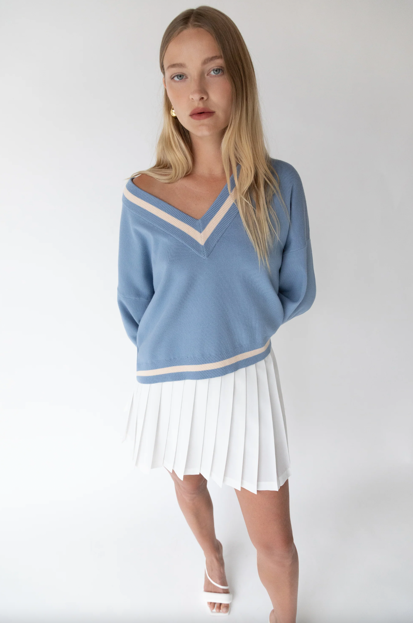 Varsity V-Neck Sweater