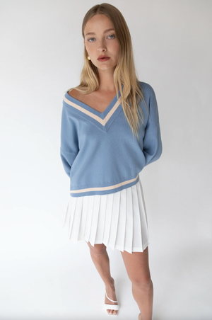 Varsity V-Neck Sweater