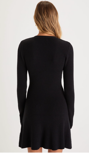 Ribbed Sweater Mini Dress