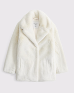 Girls Faux Fur Long Jacket