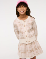 Girls Tweed Sweater Set