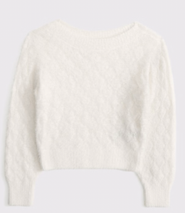 Girls Cozy Slash Sweater