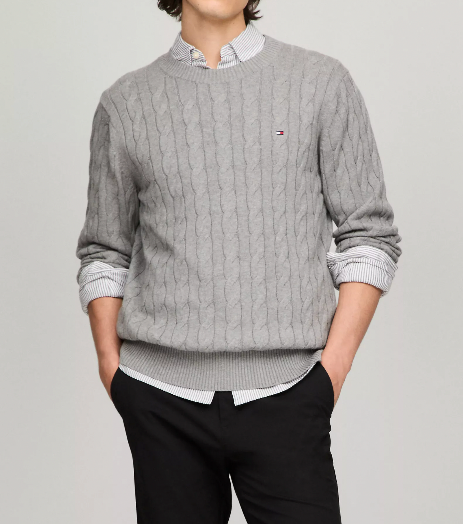 Men Cable Knit Sweater