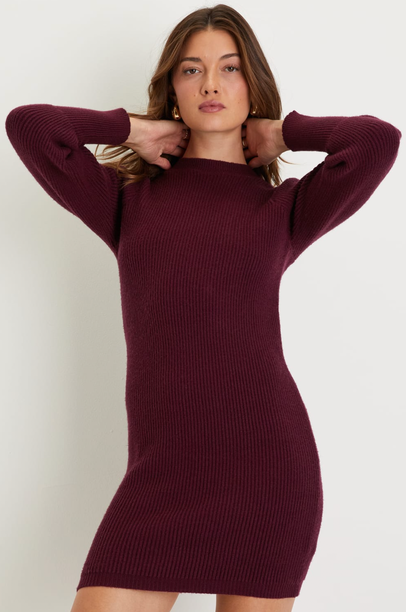 LOVING YOU FONDLY SWEATER MINI DRESS Elephant Clouds Apparel LOVING YOU FONDLY SWEATER MINI DRESS Elephant Clouds Apparel
