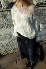 Distressed Knit Sweater