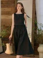 Elizabeth Square Neck Sleeveless Dress