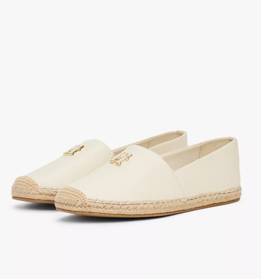 Leather Logo Espadrilles