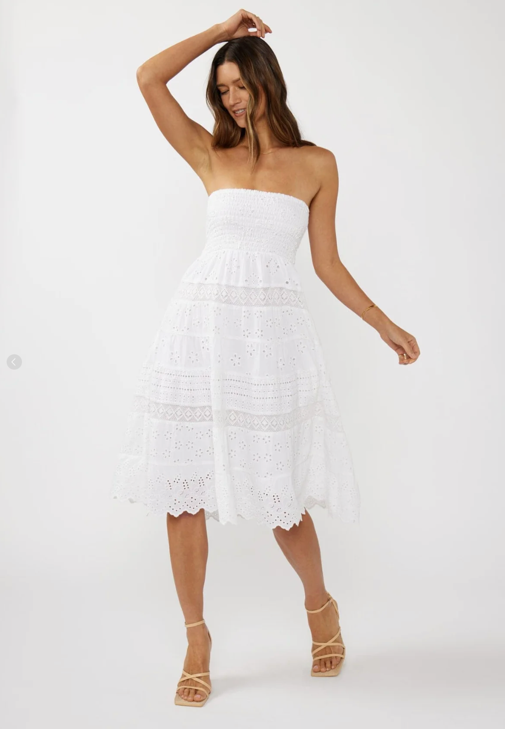 Maris Smocked Midi Dress