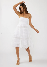 Maris Smocked Midi Dress