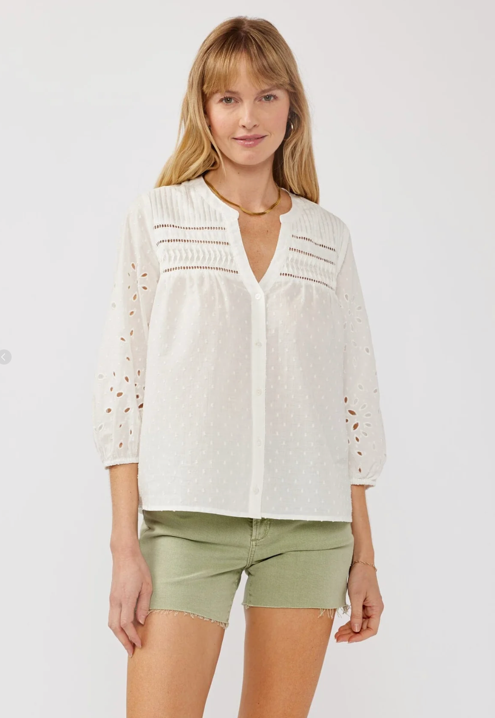 Solene Button Down Blouse