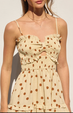 Easy Does It Smocked Sweetheart Mini Dress