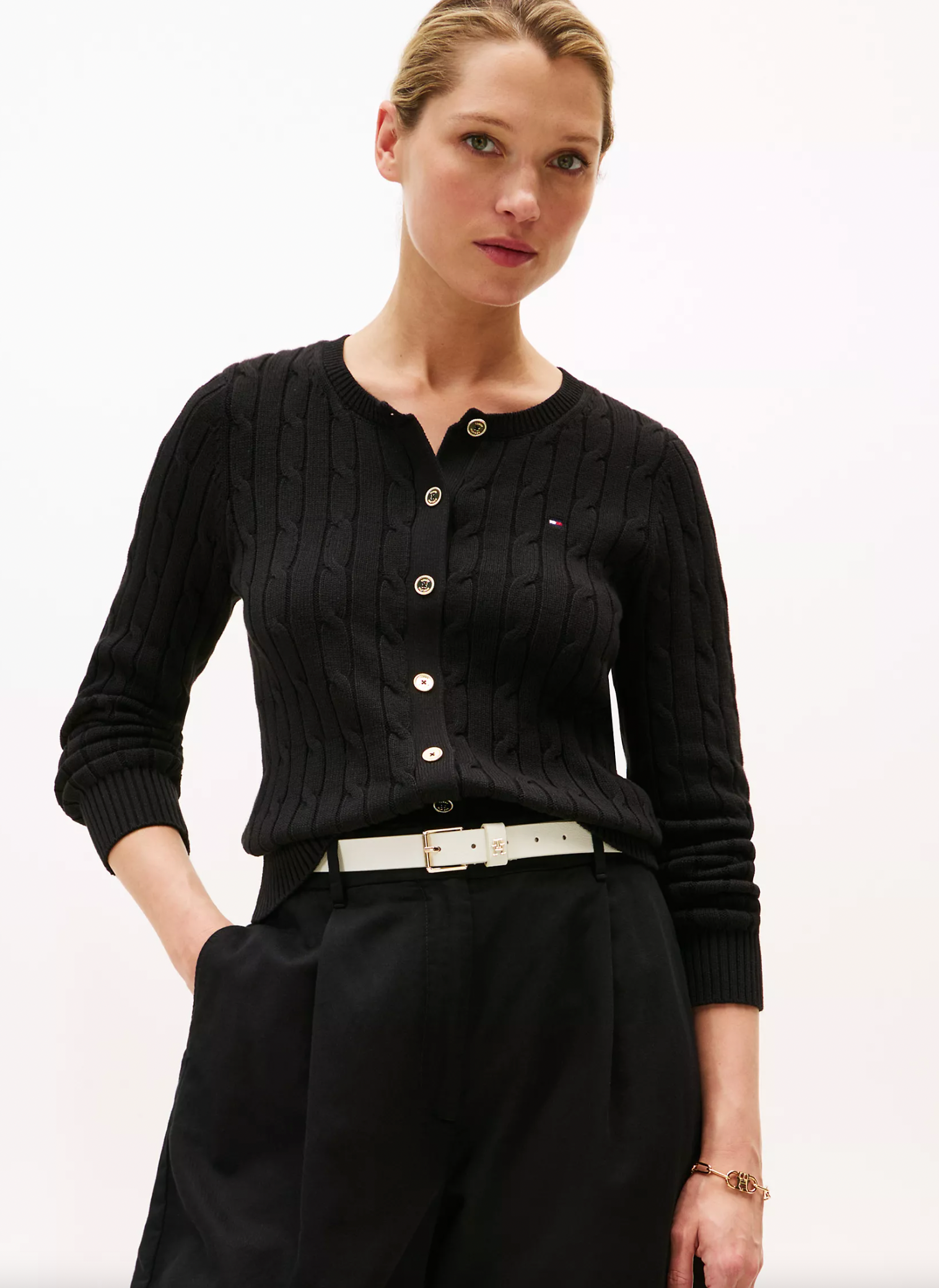 Classic Cable Knit Cardigan